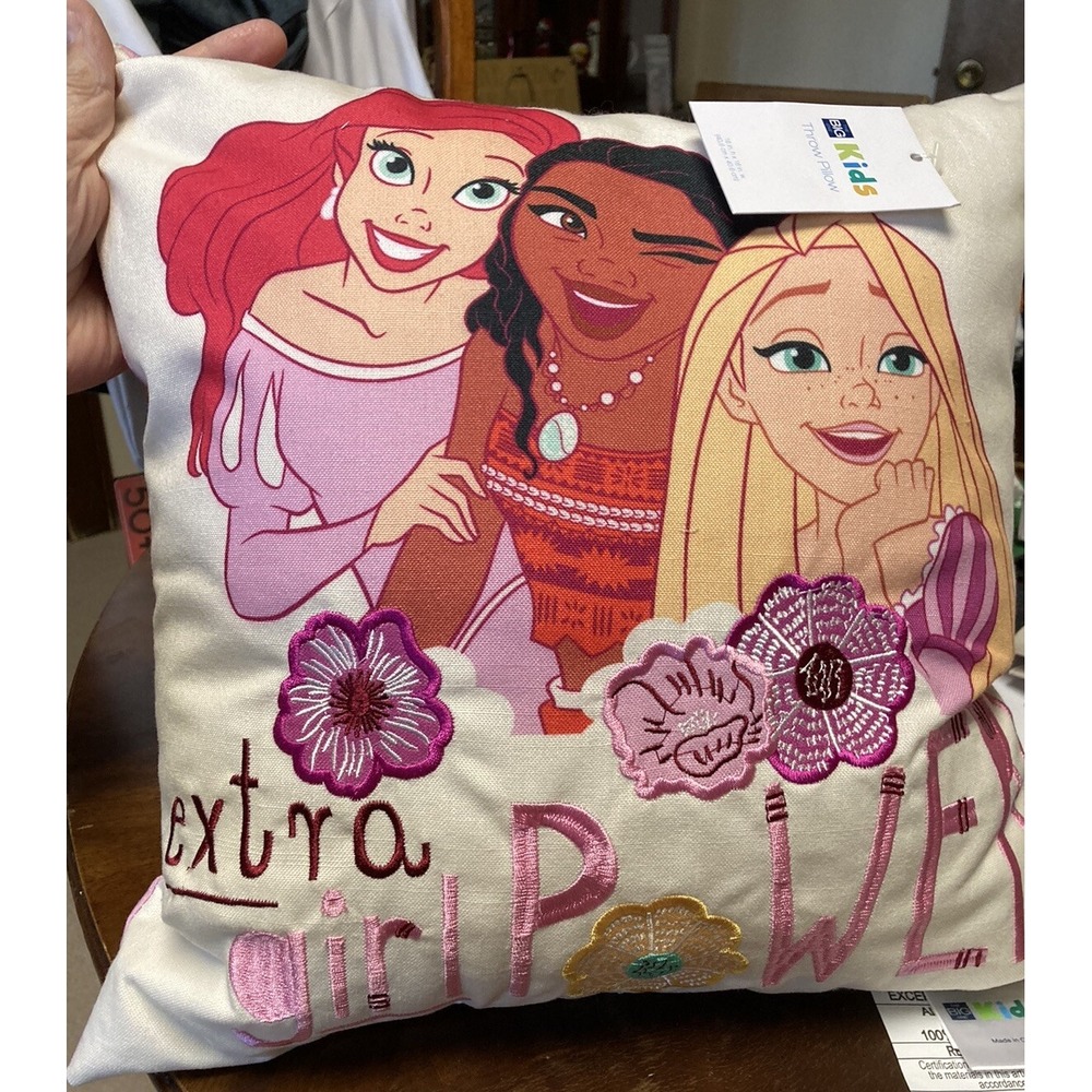 Disney's Ivory Princess Girl Power Pillow by The Big One -New With Tags